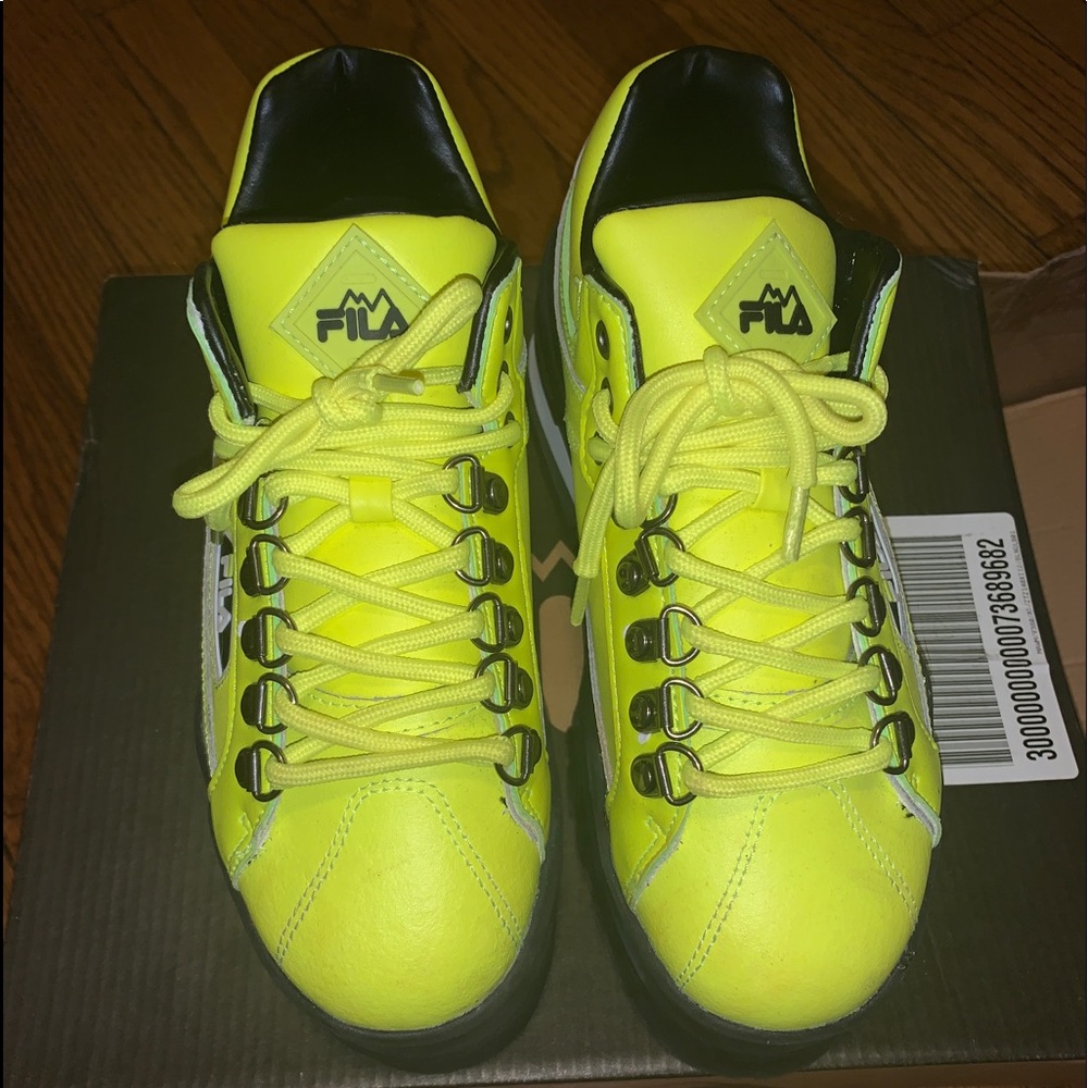 Worn Fila sneaker wedges